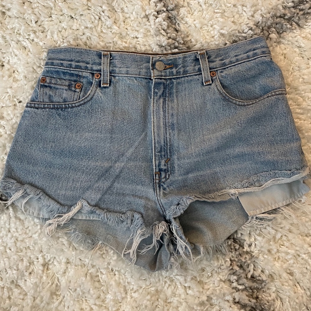 Levi Jean Shorts- Relaxed Fit, Tapered Leg